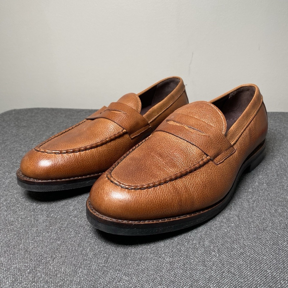 Allen Edmonds Port Washington Nomad Penny Loafer 8.5 EEE Cognac Leather Preppy
